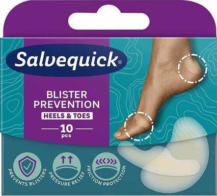 Salvequick ister Patch Foot Care Heels & Toes Slices Onisters And Abrasions 10Pcs.