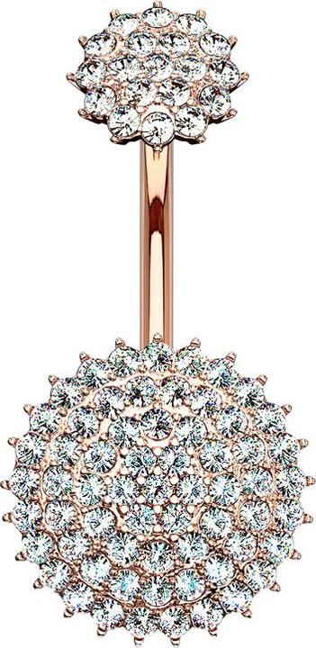 Produktbild Star Piercing Flared Plug aus Rosenholz Tribal Blume (Messing, Chirurgenstahl 316L)