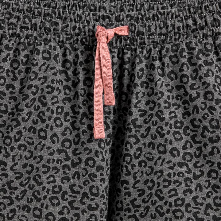 Image du produit La Redoute Collections Pyjama court à imprimé message et léopard (140)