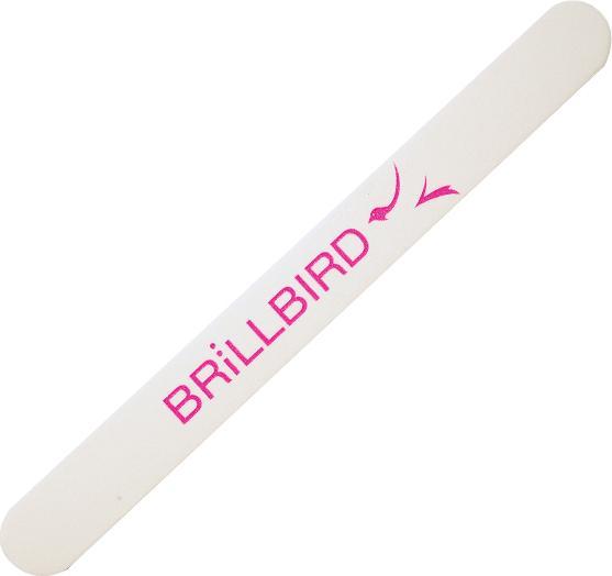 Image du produit BrillBird Blanc droit fin avec logo rose #150/180