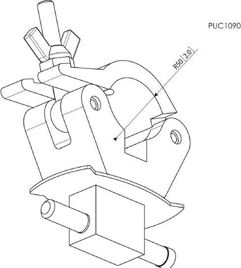 Immagine prodotto Vogels Professional PUC 1090 - Componente di montaggio (adattatore del fascio) (Soffitto)