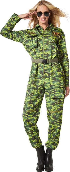 Image du produit tectake Déguisement camouflage pilote de chasse pour femme (S)