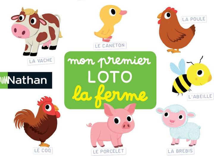 Immagine prodotto Nathan 31152 Gioco da tavolo loto Gioco di carte abbinamento (Francese)