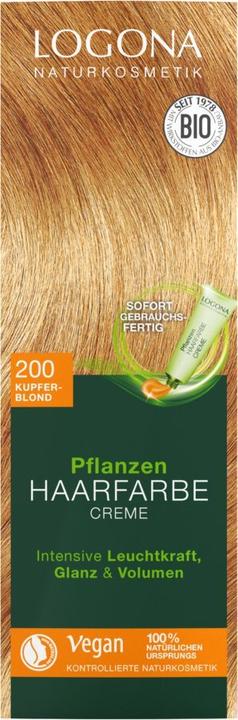 Actual product image Logona Plant Hair Colour Cream (200 copper blonde)