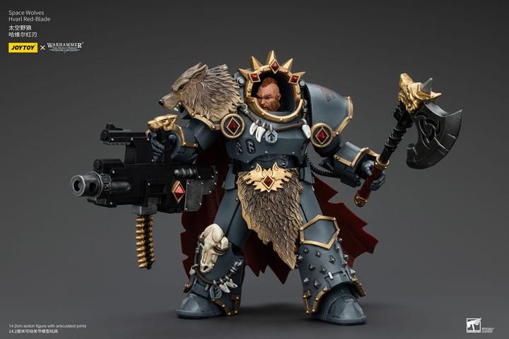 Produktbild Joy Toy Warhammer The Horus Heresy Actionfigur 1/18 Space Wolves Hvarl Red-Blade 14 cm