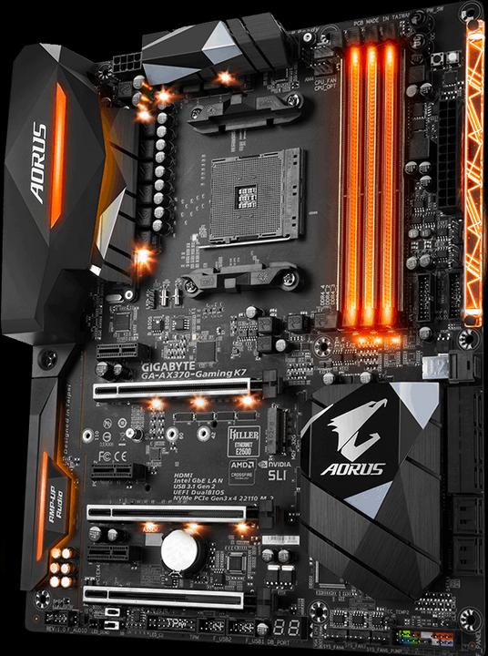 Image du produit Gigabyte Aorus GA-AX370 Gaming K7 (AM4, AMD X370, ATX)