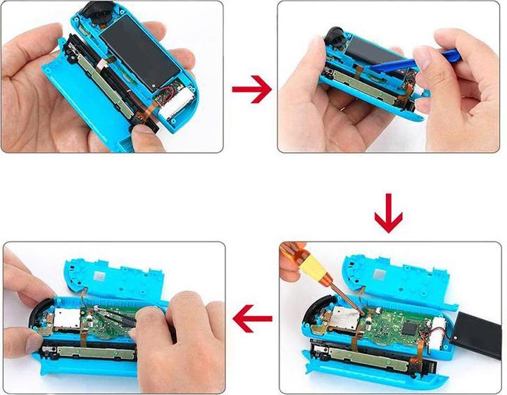 Actual product image Ueli Express 21 in 1 Nintendo Switch Joy Con Repair Set (Switch Lite, Switch)