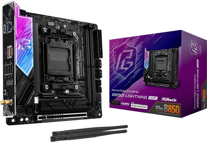 Actual product image AsRock Phantom Gaming B850I Lightning WiFi (AM5, AMD B850, Mini-ITX)