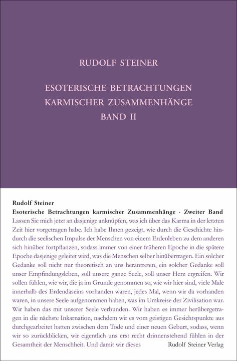 Produktbild Esoterische Betrachtungen karmischer Zusammenhänge (Deutsch, Rudolf Steiner, Rudolf Steiner Nachlassverwaltung, 2024)