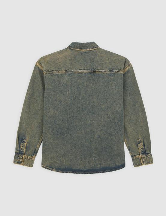 Actual product image Dickies Houston Ls Shirt Yellow Fade Ind (S)