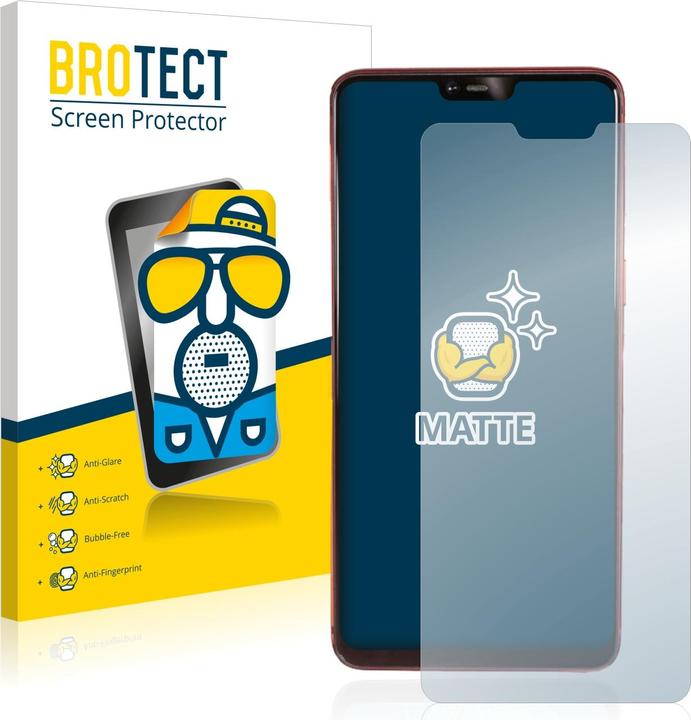 Actual product image BROTECT Anti-glare screen protector matt (2 Piece, Oppo R15 Pro)