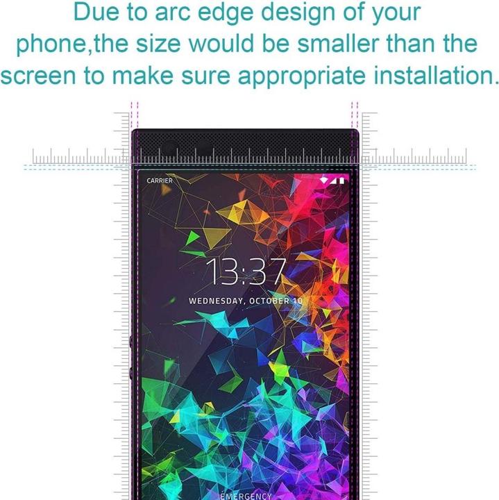 Produktbild Screenguard Razer Phone 2 Panzerglas Schutzfolie Case Friendly Design (1 Stück, Razer Phone 2)