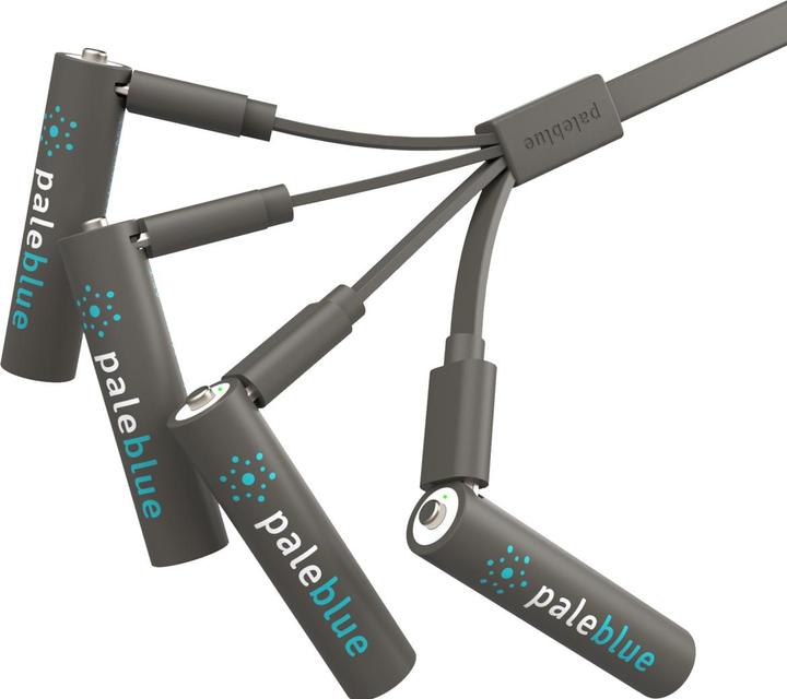Actual product image Pale Blue Pack of 4 AAA (4 pcs., AAA, 750 mAh)