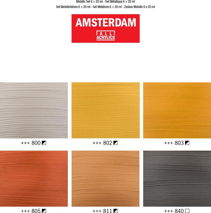Produktbild Amsterdam Acrylfarbe (Multicolor, 120 ml)