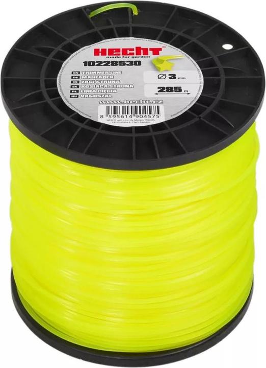 Actual product image Hecht 10228530 3.0 mm x 285 m, star-shaped replacement thread lawn trimmer (Weed whacker, Trimmer line + line spool)