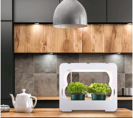 Image du produit Xavax Gewächsstation mit LED-Pflanzenlampe, ca. 3 Töpfe Ø 10 cm, Vollspektrum-LED (LED)