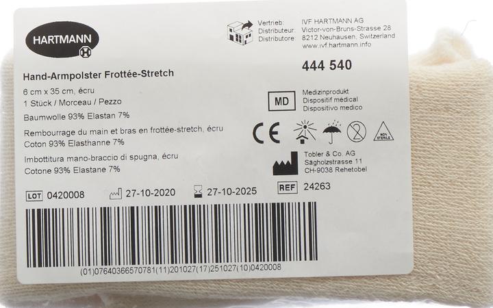 Produktbild IVF Hartmann Frottée Stretch Polster 6cmx35cm für Hände und Arme