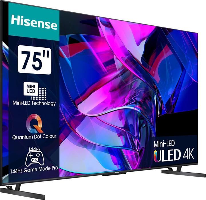 Actual product image Hisense TV 75U7KQ (75", U7K, Mini-LED, 4K, 2023)