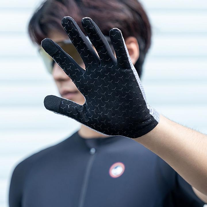 Produktbild Rockbros Breathable Full Finger Cycling Gloves, Size: L - Gray (L)