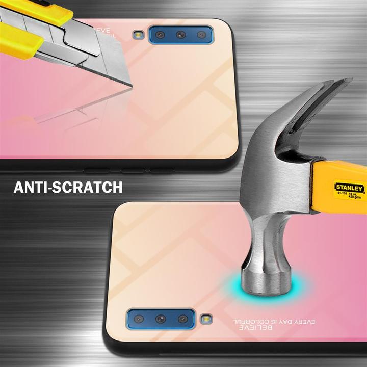 Productafbeelding Cadorabo TPU 2 kleuren glasdekking (Samsung Galaxy A7 (2018))
