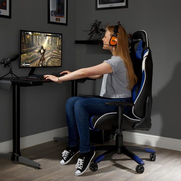 Produktbild X Rocker X-Rocker Agility Ergonomische Gaming Stoel - Blauw