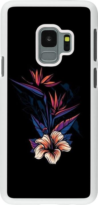 Actual product image PhoneLook Cover white Dark Flowers (Samsung Galaxy S9)