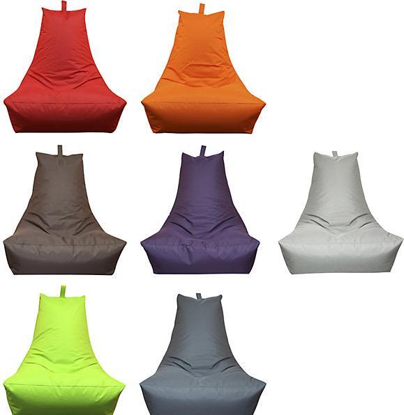 Actual product image Kinzler LOUNGE beanbag, HxWxD 900 x 1000 x 800 mm, orange.
