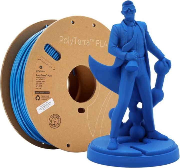 Produktbild Polymaker PolyTerra PLA - Sapphire Blue - 2.85mm (PLA, 2.85 mm, 1000 g, Blau)