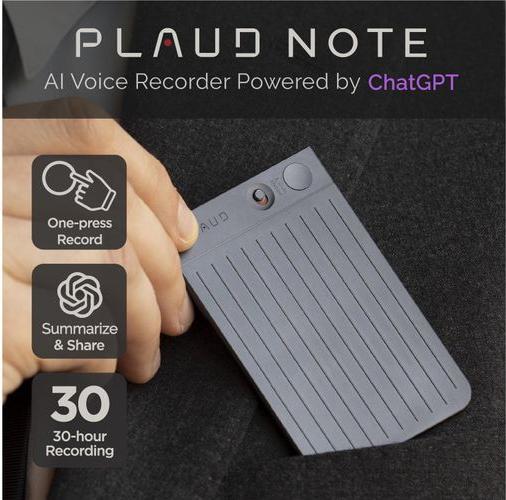 Productafbeelding Plaud Opmerking AI-Recorder BLA (64 GB)
