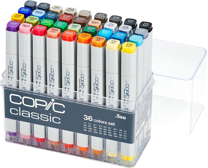 Produktbild Copic Basis Set (Grau, 7 mm, 36 x)