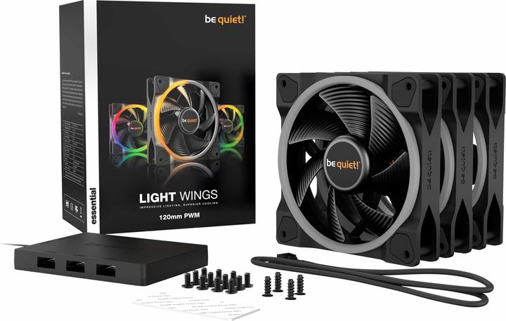 Actual product image be quiet! Light Wings (120 mm, 3 x)