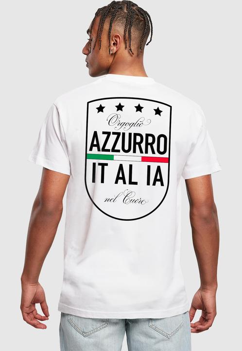 Actual product image Mister Tee MisterTee Azurro Italia Crest Tee - 166913 (5XL)