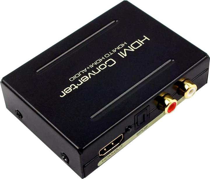 Actual product image JTI Audio splitter, HDMI to HDMI + SPDIF + RCA - USB