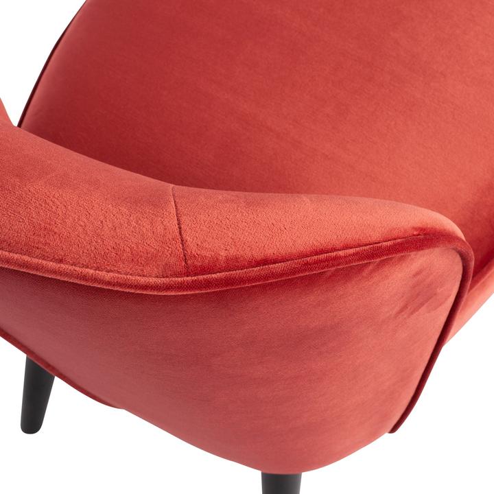 Productafbeelding Woood Fauteuil Sara Fluweel Framboos
