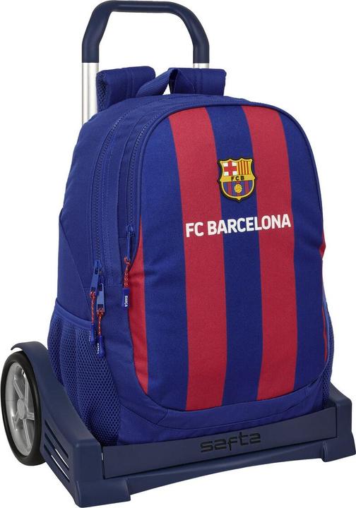 Produktbild FC Barcelona Schulrucksack mit Rädern F.C. Barcelona 24/25 Granatrot Marineblau 32 x 44 x 16 cm (32 l)