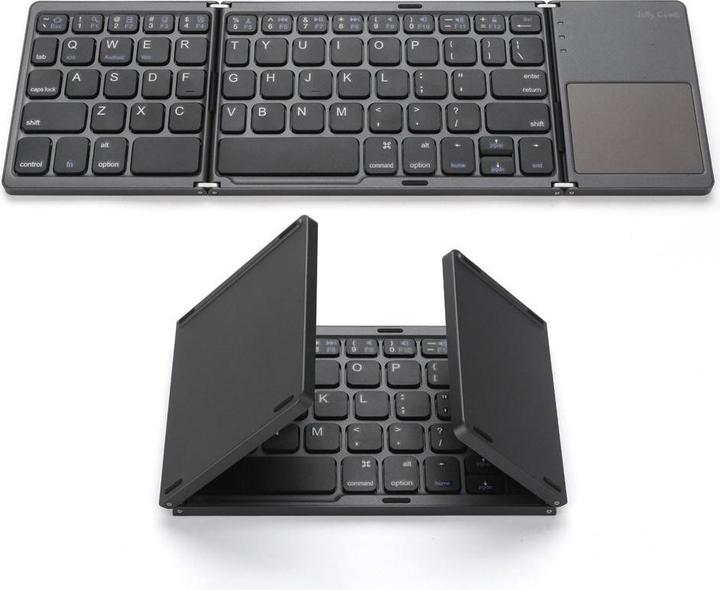 Image du produit Apfelkiste Faltbare Mini Bluetooth Tastatur Keyboard (QWERTY) mit Touchpad (US, Filaire)