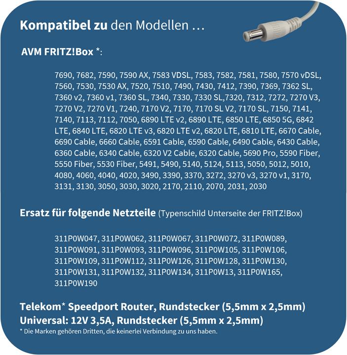 Produktbild Gequdio GNX-42 Netzteil 12V / 3,5A