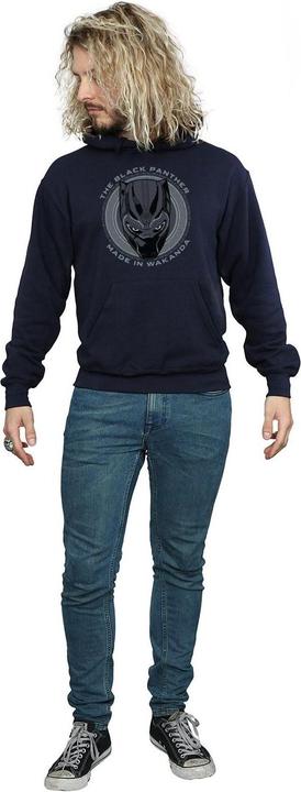 Actual product image Black Mens Made In Wakanda Cotton Hoodie (L)