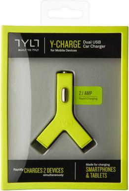 Immagine prodotto Tylt Caricabatterie da auto doppio USB Y-Charge