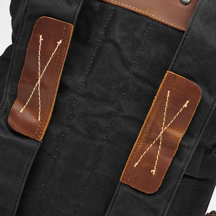 Produktbild Only-Bags.Store Canvas Rucksack, strapazierfähiger Lederrucksack, moderne 17in Laptop-Tasche, ästhetische grosse (16 l)