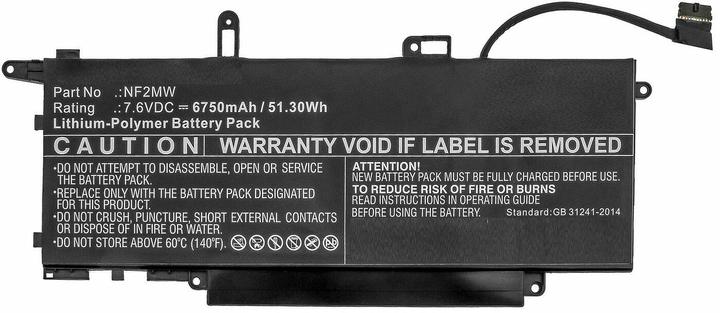 Image du produit CoreParts Batterie d'ordinateur portable pour Dell (6750 mAh)
