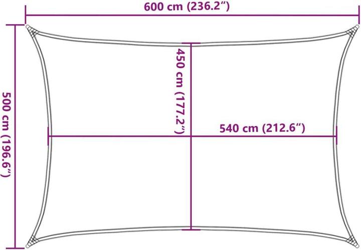 Actual product image VidaXL Awning (500 x 600 cm)