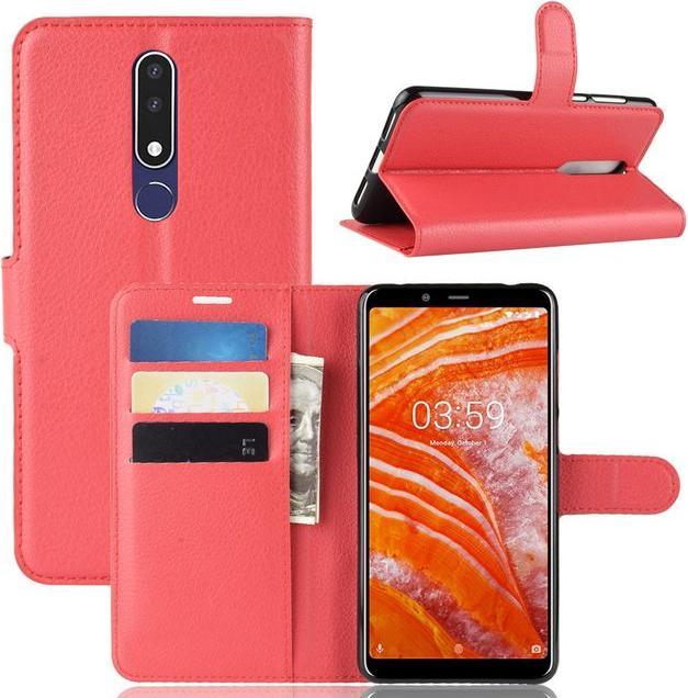 Actual product image MU Classic Litchi Leather Bookcover Series (Nokia 3.1 Plus)