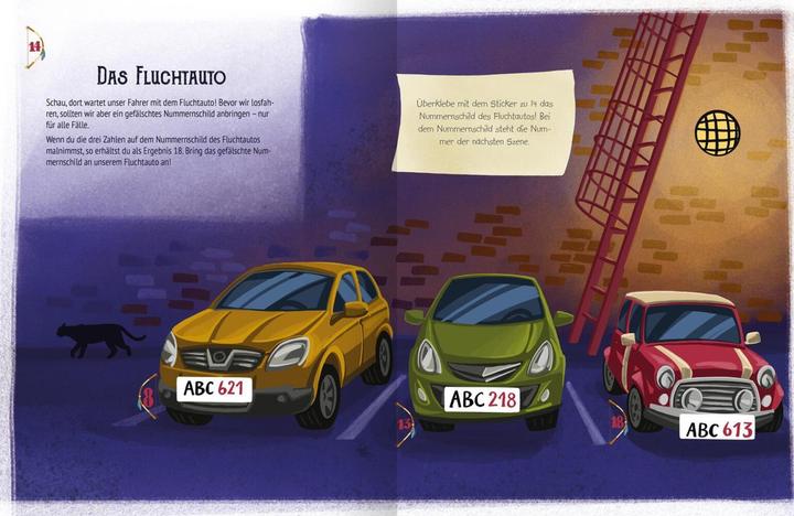 Actual product image Escape-Stickerbuch Nachts im Museum (German, Philip Pine, 2021)