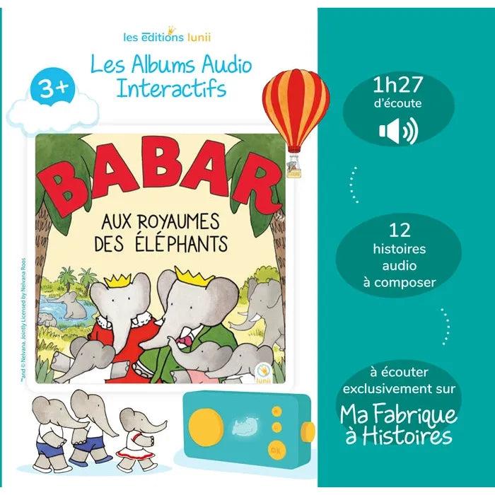 Lunii Album Audio Interactif Babar Aux Royaumes Des Elephants 3+ (Fr) (Français)