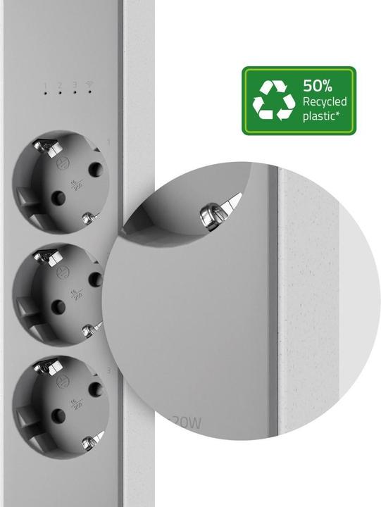 Productafbeelding Hombli Slimme contactdoosstrip (3 x, USB-C, USB-A, 1.50 m)