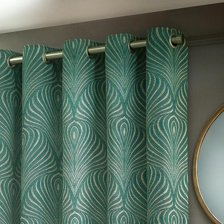 Actual product image Gatsby Jacquard Eyelet Curtains (117 x 183 cm)