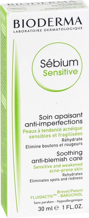 Image du produit Bioderma Sébium Sensitive (30 ml, Crème de jour)