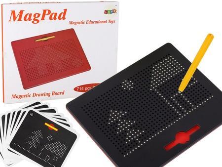 Produktbild Lean Toys Magnettafel mit Kugeln und Vorlagen, schwarz, 714 Stk