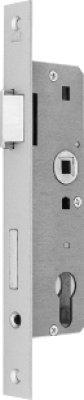 Actual product image BKS Glass door mortice lock 0007 PZW 20/40/72/8 mm DIN left silver crowned (Mortise lock)